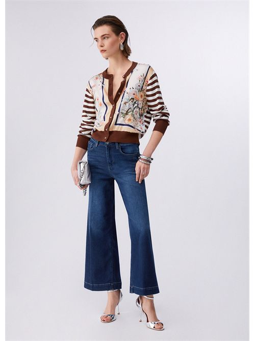 Jeans flare con strass LIU JO | UA6078D0305/78966